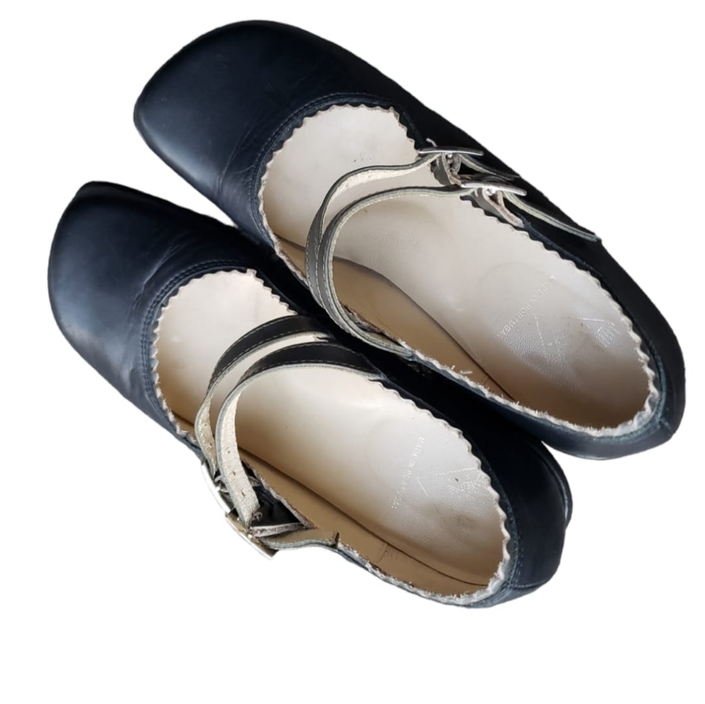 John Fluevog Black Mary Jane Heels